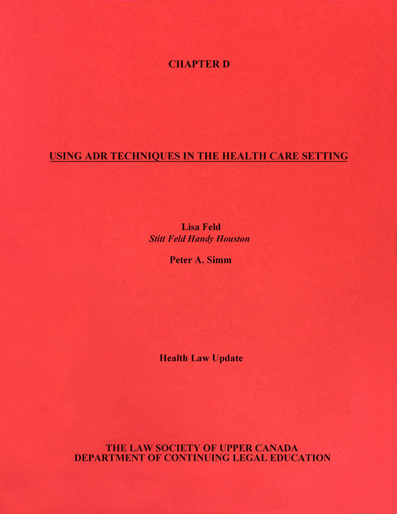 Health Law Update (LSUC CLE 1996) - 